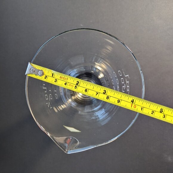 Antique Apothecary Hand-Etched Big Graduated Cone Beaker lab Glass Realmont 9¼ " - Picture 3 of 10